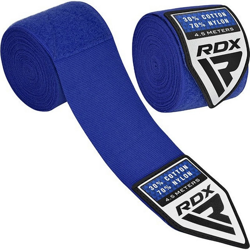 Бинты для бокса WX Professional Boxing Hand Wraps RDX Inc Limited HWX-RU+ Blue 4,5 м