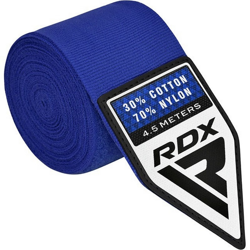 Бинты для бокса WX Professional Boxing Hand Wraps RDX Inc Limited HWX-RU+ Blue 4,5 м