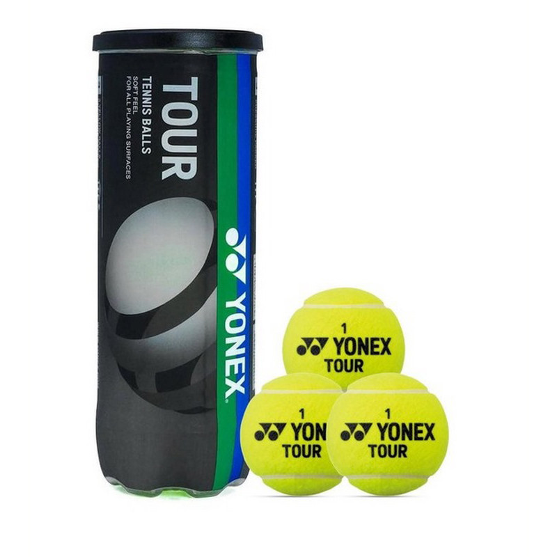 Мячи для тенниса Tour (3B) Yonex TBTR3B в тубусе 3 шт