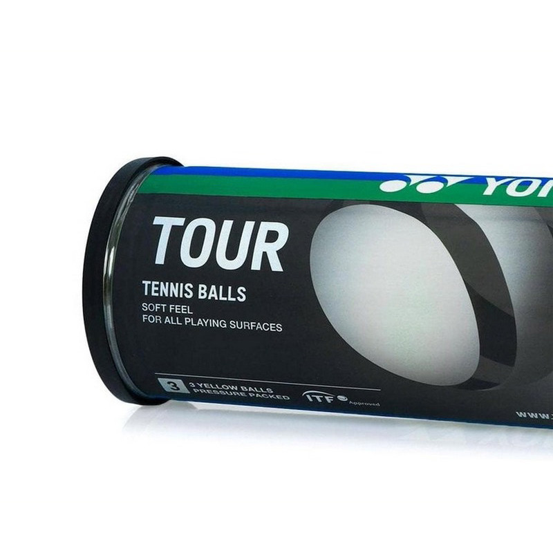 Мячи для тенниса Tour (3B) Yonex TBTR3B в тубусе 3 шт