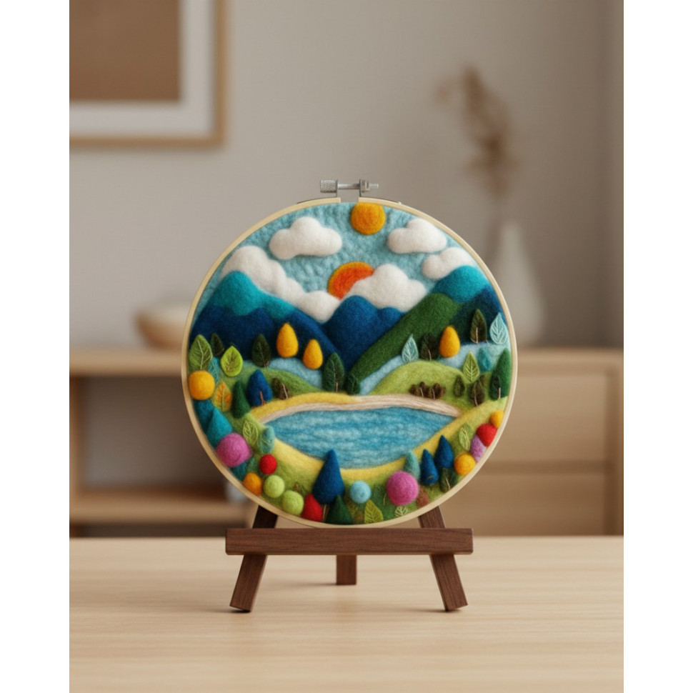 Набір для валяння картини із вовни 