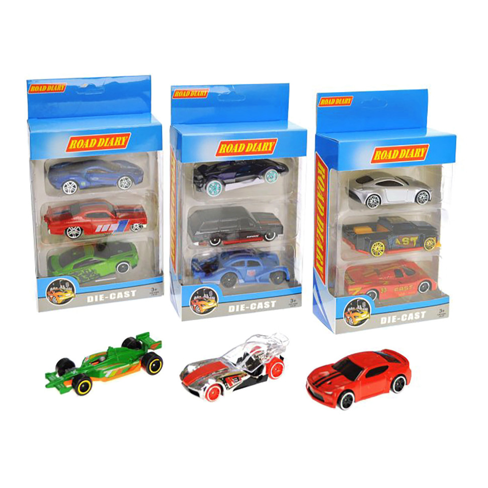 Набор металлических машинок A-Toys 699-03S в коробке 3шт