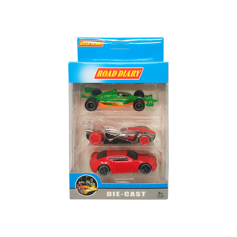 Набор металлических машинок A-Toys 699-03S в коробке 3шт