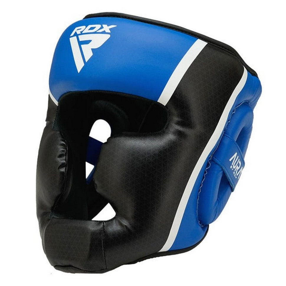 Боксерский шлем AURA PLUS T-17 RDX Inc Limited HGR-T17UB-S+ Blue/Black, S (капа в комплекте)