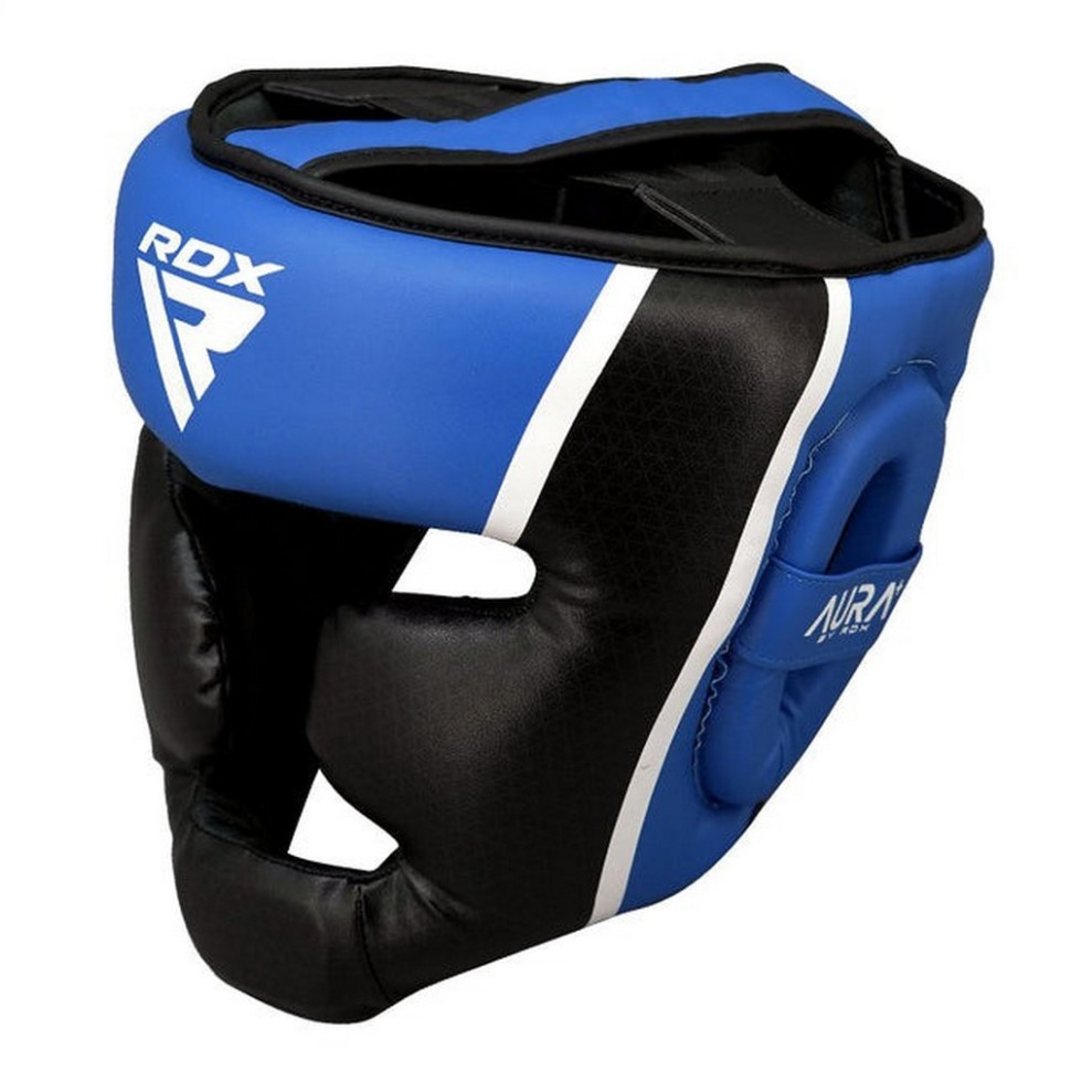 Боксерский шлем AURA PLUS T-17 RDX Inc Limited HGR-T17UB-S+ Blue/Black, S (капа в комплекте)