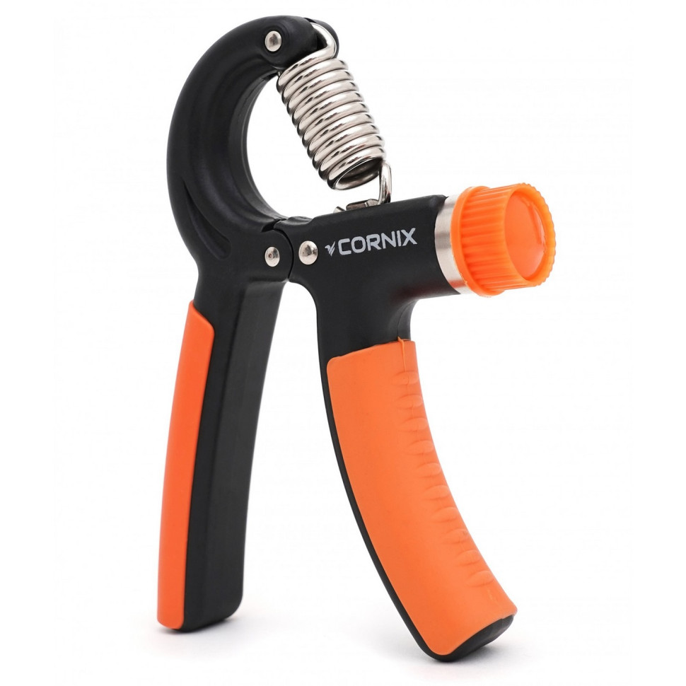 Эспандер кистевой с регулируемой нагрузкой Cornix XR-0144, 5-60 кг, Black/Orange