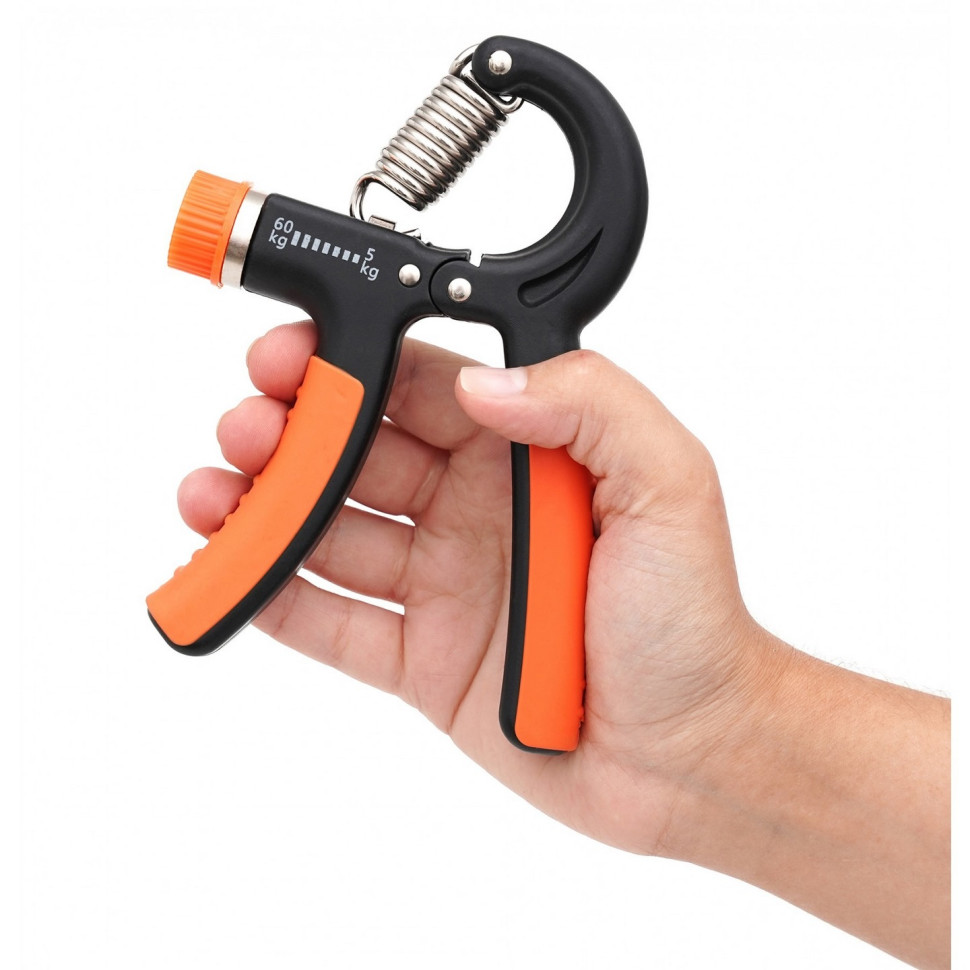 Эспандер кистевой с регулируемой нагрузкой Cornix XR-0144, 5-60 кг, Black/Orange