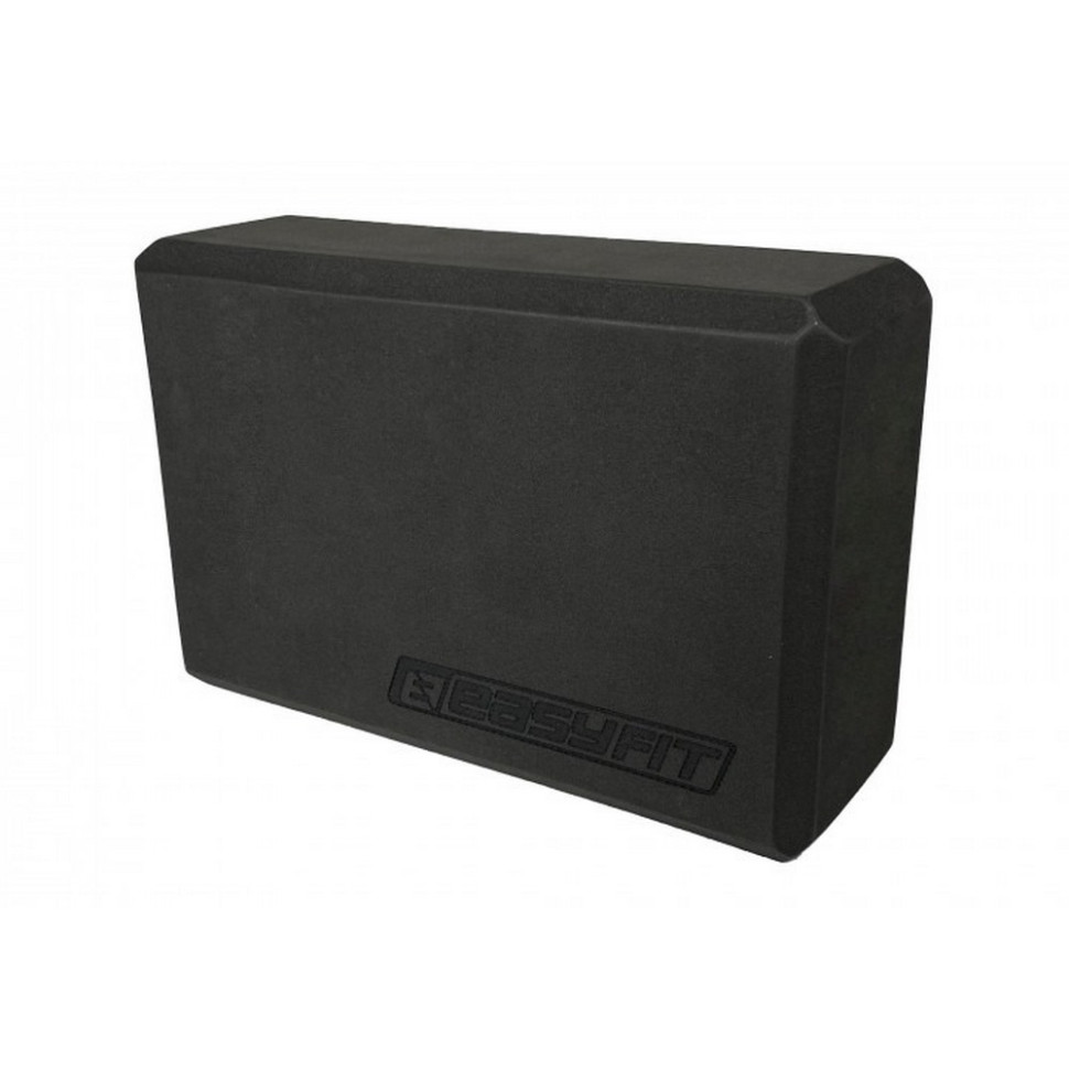Блок для йоги EasyFit EF-1818-B, EVA, Черный