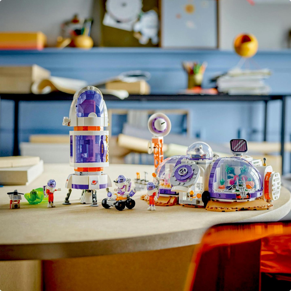 Конструктор Космическая база на Марсе и ракете LEGO Friends 42605, 981 деталь