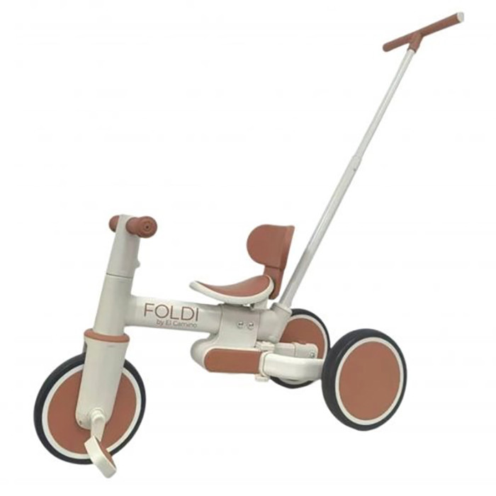 Дитячий триколісний велосипед 3 в 1 FOLDI El Camino ME 1202 Сinnamon Beige