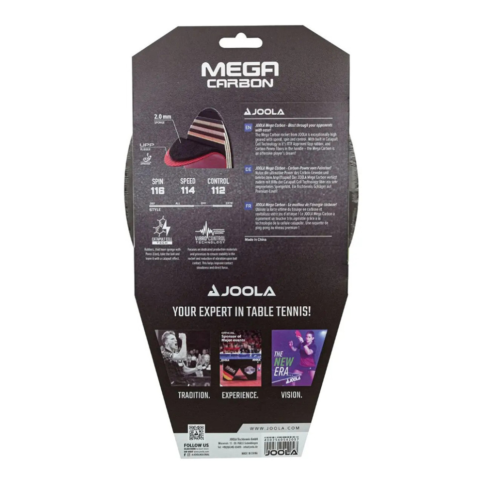 Ракетка для настільного тенісу Carbon MEGA Joola 63854