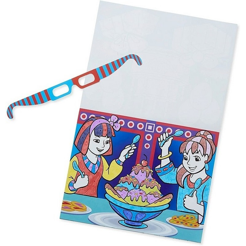 Розмальовка по крапкам для дівчаток Melissa&Doug MD9963 з ефектом 3D
