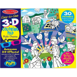 Раскраска по точкам для девочек Melissa&Doug MD9963 с эффектом 3D